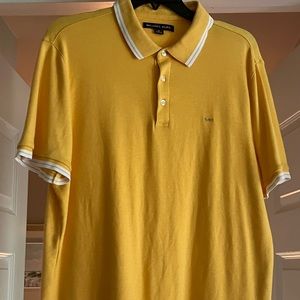 Michael Kors yellow medium polo shirt